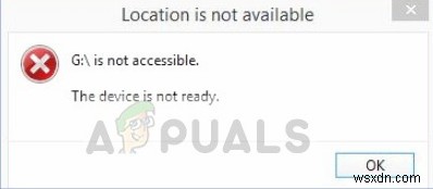 Fix: The device is not ready on Windows 7, 8 and 10