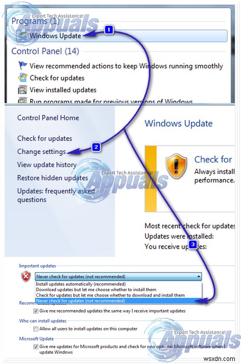 Fix: Windows 7 Cannot currently check for updates