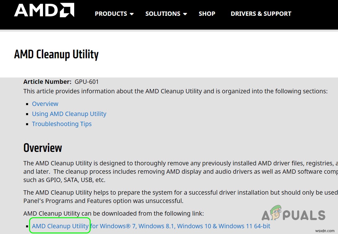 How to fix AMD Driver Timeout Issue on Windows?