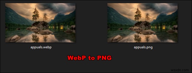 How to Save/Convert WEBP to PNG in Windows 10?