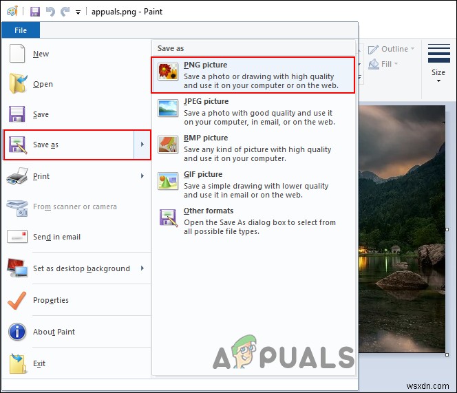 How to Save/Convert WEBP to PNG in Windows 10?