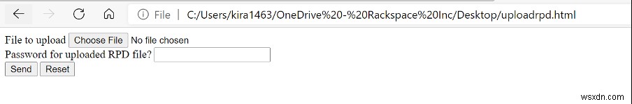 Transfer an RPD for OBIEE with a web browser