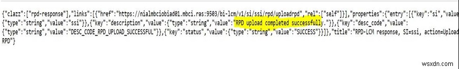 Transfer an RPD for OBIEE with a web browser