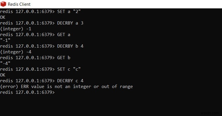 How to decrement a integer value in redis – Redis DECR | DECRBY
