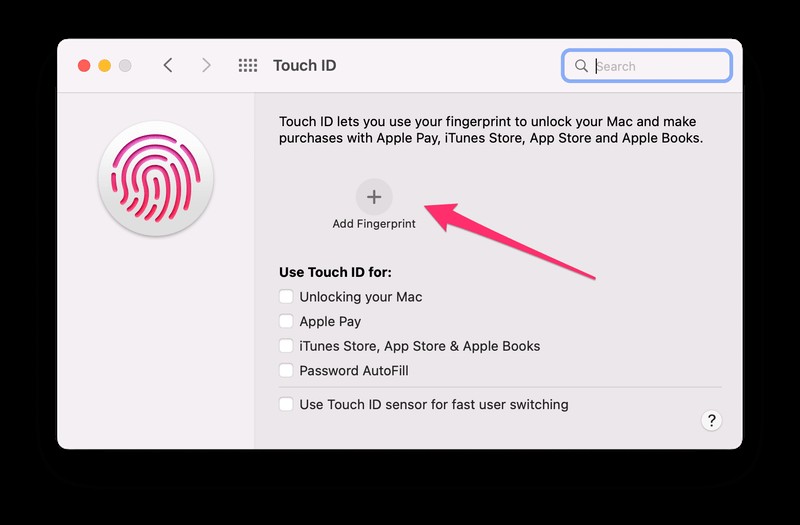 How to Enable Touch ID on MacBook Pro