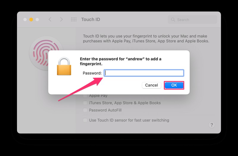 How to Enable Touch ID on MacBook Pro