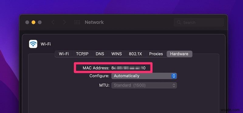 How to Find MAC Address on MacBook