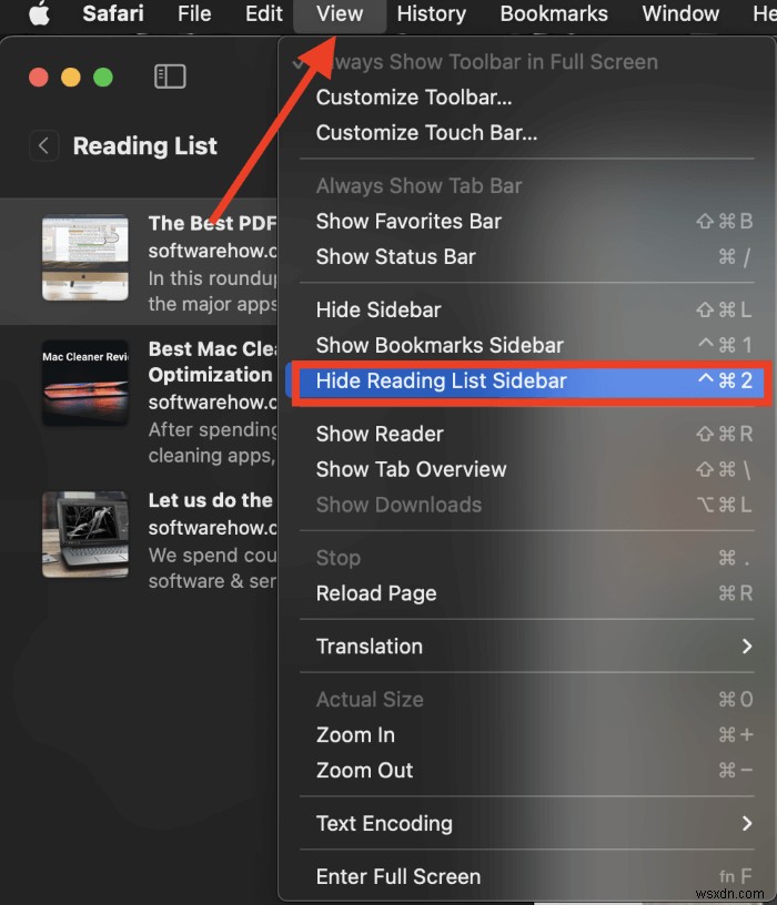 How to Delete Safari Reading List on Macbook Pro