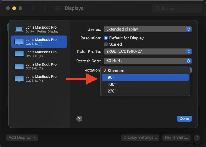How to Rotate Screen on MacBook Pro