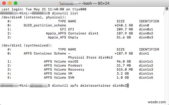 How to delete APFS partition, container, volume on Mac without data loss?