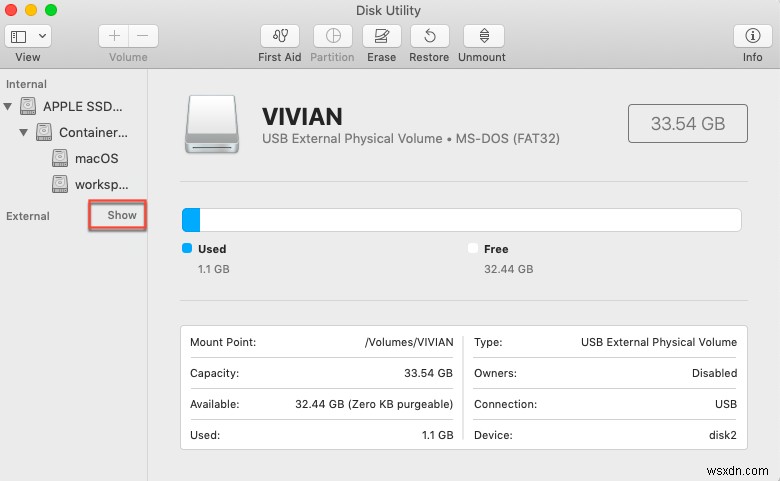 Quick Solution: External Hard Drive Not Showing up in Disk Utility
