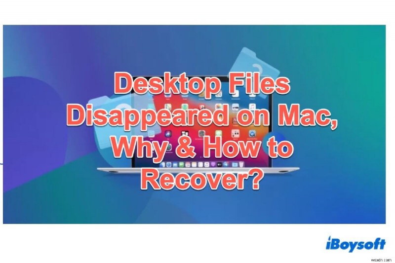 Desktop Files Disappeared on Mac, Why & How to Recover?