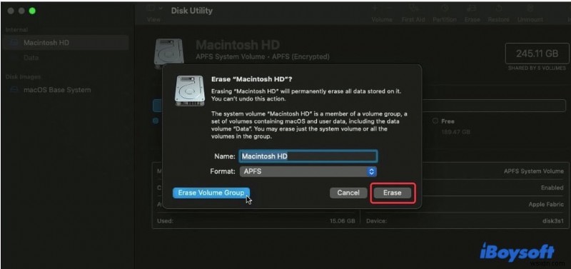 How to Fix The Disk Macintosh HD Cant Be Unlocked?