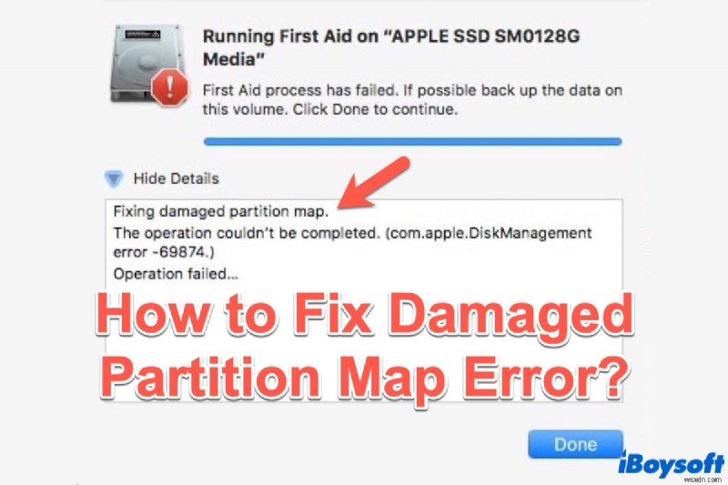 How to Fix Damaged/Corrupted Partition Map Error in Disk Utility in 2022