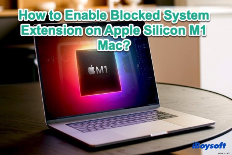 Allow the System Extension of iBoysoft Data Recovery for Mac to Load on a Mac with Apple Silicon