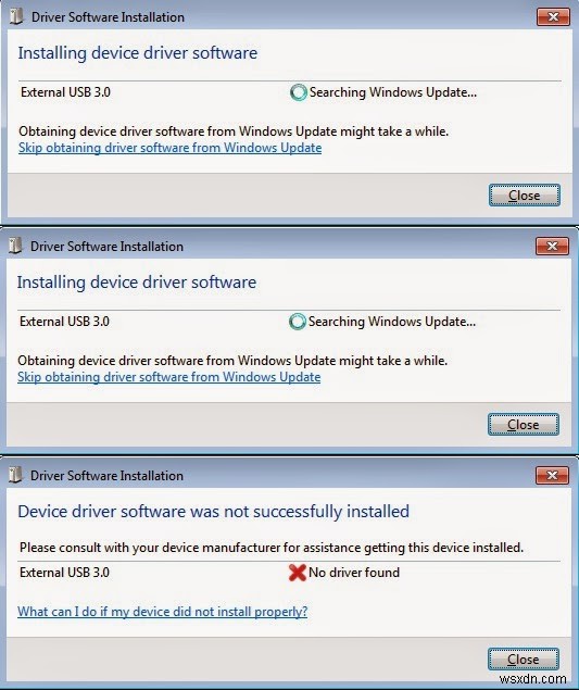 USB 3.0 Device driver is not installing- [Solved]