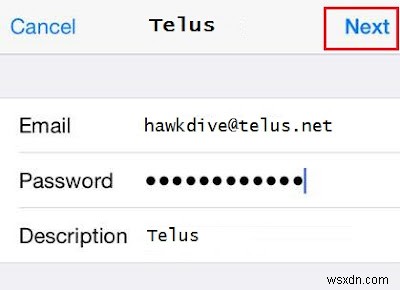 Unable to send email from telus.net or telusplanet.net email account on iPhone, iPad or Mac