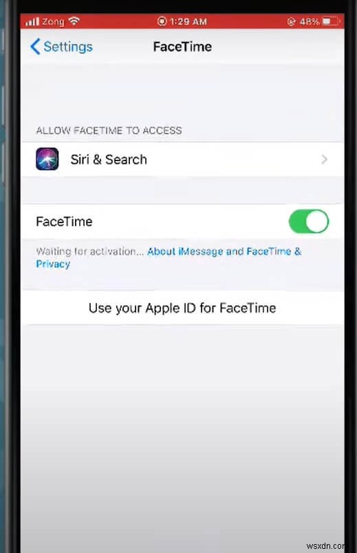 How To Fix FaceTime App Waiting For Activation?