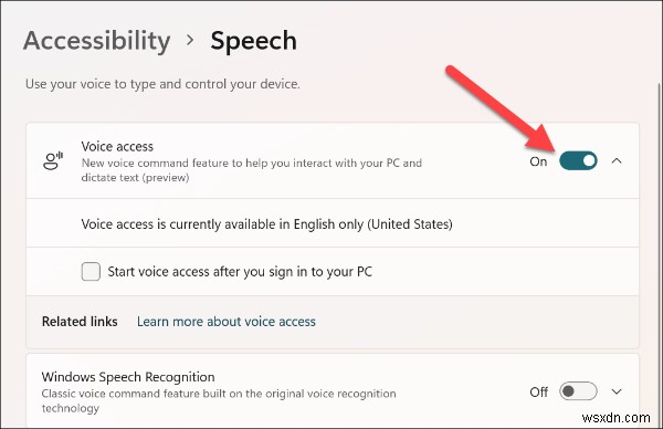 How To Use Voice Access In Windows 11