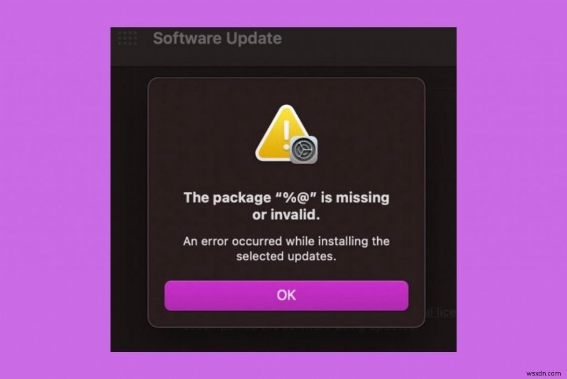 Fix The Package %@ Is Missing Or Invalid macOS Monterey Upgrade Error