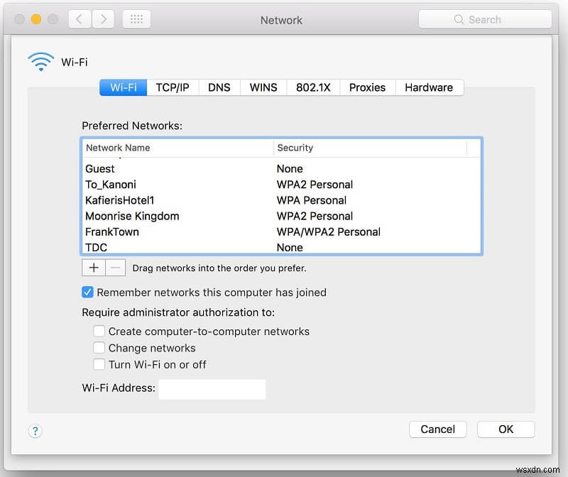 How To Forget A Wi-Fi Network On Mac