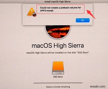 [Solved] Could Not Create a Preboot Volume for APFS Install
