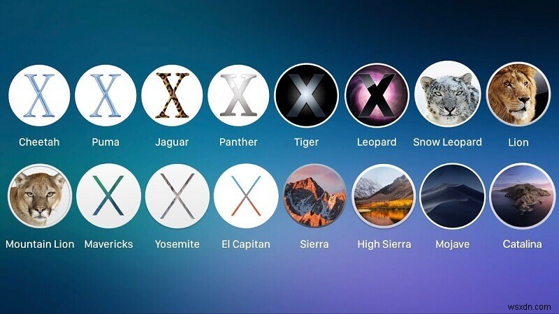 A Comprehensive List to Mac OS X and macOS Versions