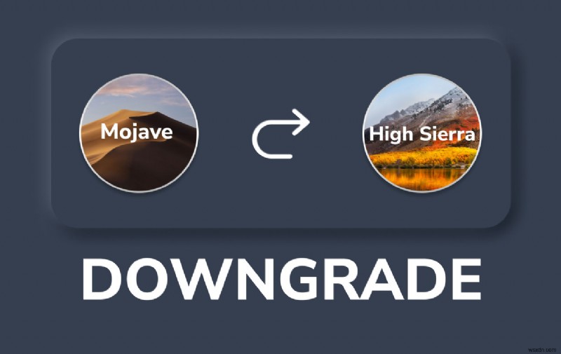 How to Downgrade from Mojave to High Sierra