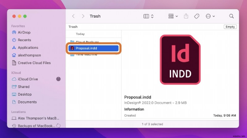 How to Recover Unsaved/Deleted InDesign Files on Mac
