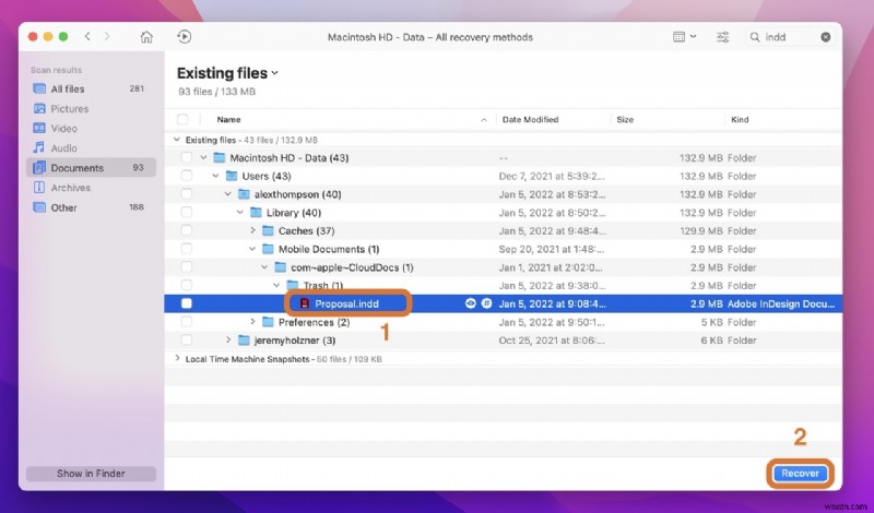 How to Recover Unsaved/Deleted InDesign Files on Mac