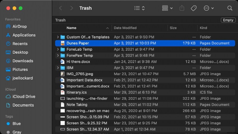 How to Recover Unsaved or Deleted Pages Documents on Mac