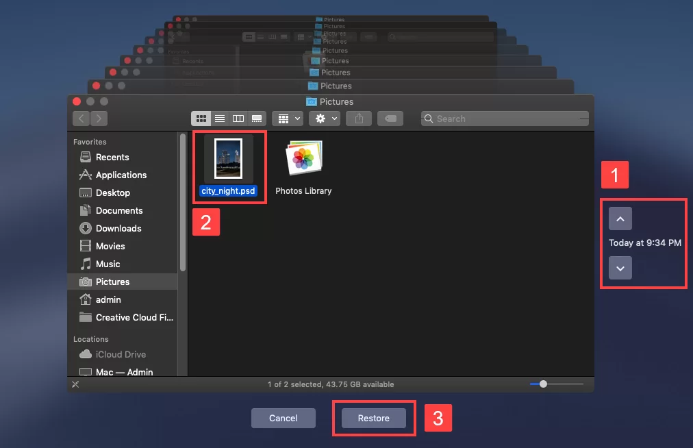 How to Recover Unsaved Photoshop File (PSD) on Mac