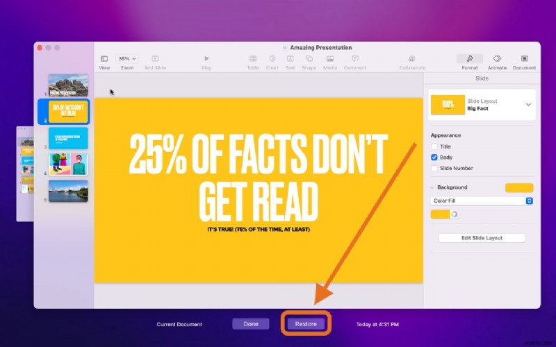 How to Recover a Deleted/Unsaved Keynote Presentation on Mac