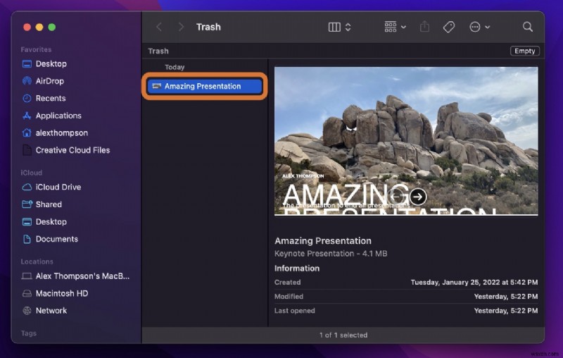 How to Recover a Deleted/Unsaved Keynote Presentation on Mac