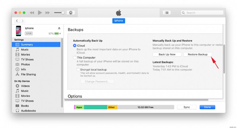How to Recover Deleted iTunes Backup on Mac and Restore It
