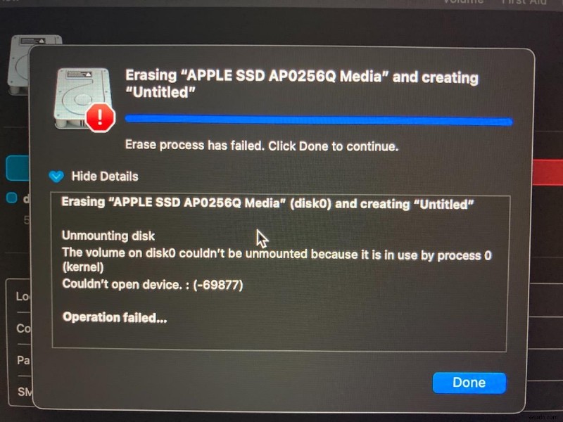 [Fixed] Couldnt Open Device 69877 on Mac When Erasing Mac/USB/SD Card