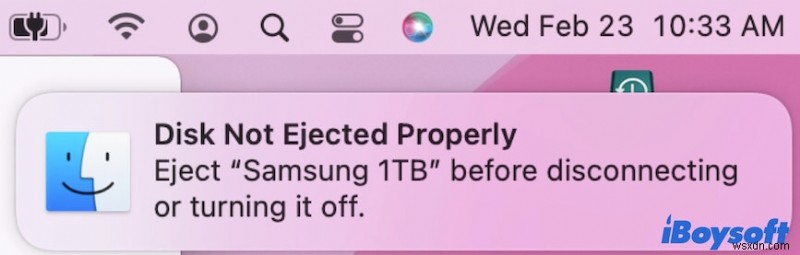 How to Stop Repeated Disk Not Ejected Properly Notification on Mac?