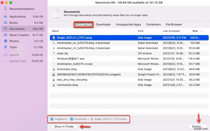 How to Find and Delete Large Files on Mac?