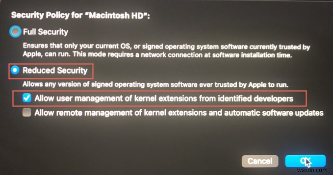 How to Enable System Extensions or Kernel Extension on Apple Silicon Mac?
