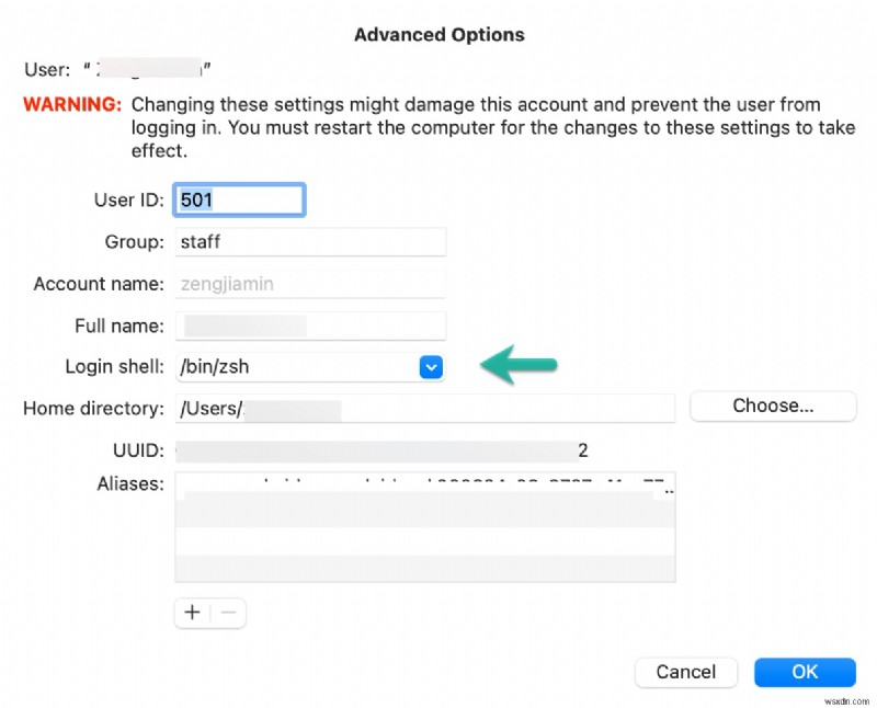 How to Remove The default interactive shell is now zsh. on Mac?
