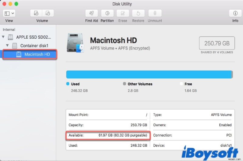 (2022)Remove Purgeable Space on Macs Internal/External Drive