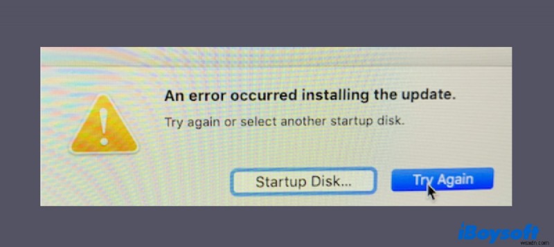 Fix A Software Update is Required to Use This Startup Disk on Mac