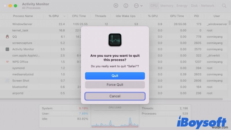 Force Quit Not Working on Mac, How to Force Quit Frozen Apps