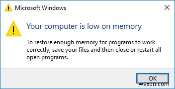 Your computer is low on memory - Mac Virus Removal