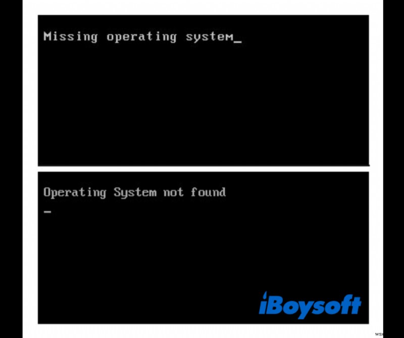 What To Do If Operating System Not Found/Missing Operating System