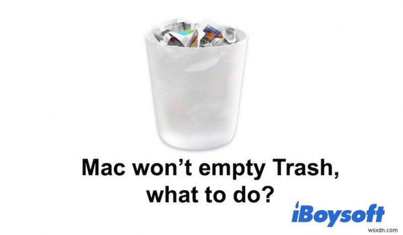 Mac Trash Wont Empty? Herere the Reasons & Solutions