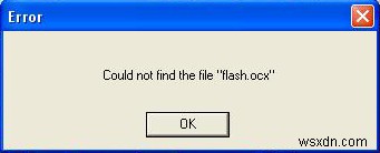 How To Fix The Flash.ocx Error – Uninstall Flash Player