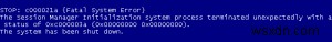 How To Resolve STOP: c000021a Blue Screen Error