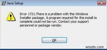 How To Fix Installer Error 1721