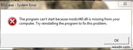 Steps To Resolve msidcrl40.dll Errors – Working Repair Tutorial